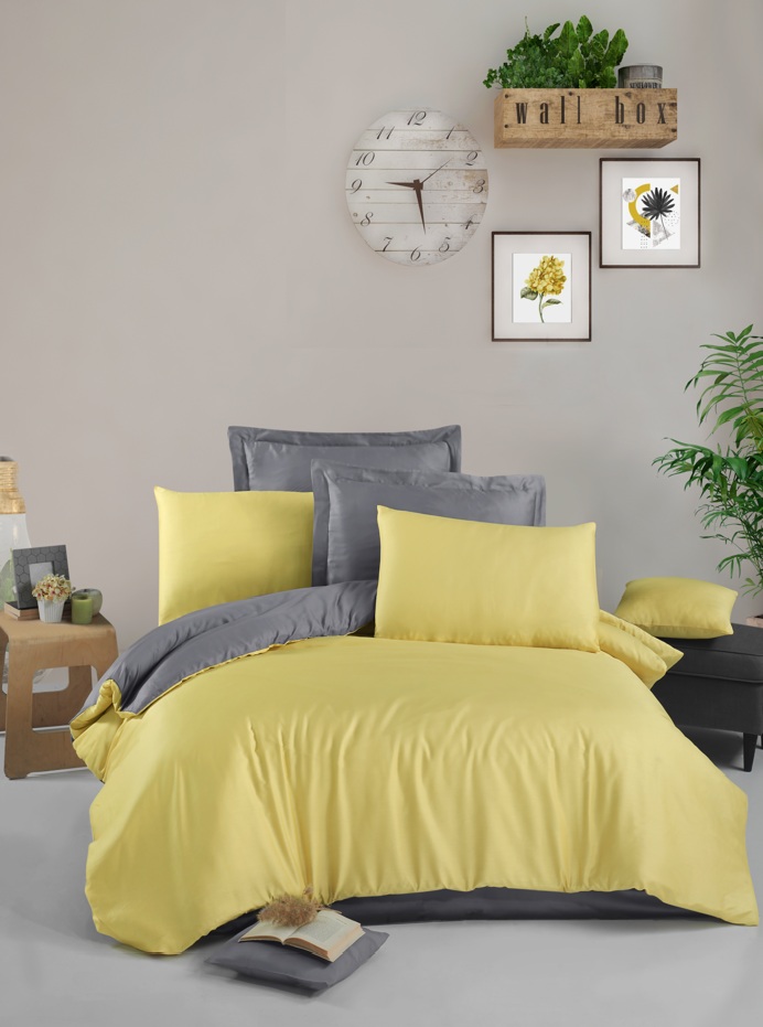 Спален комплект - Yellow - Grey